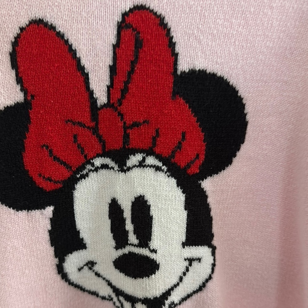 Janie and Jack Pink Minnie Mouse Sweater - Picture 4 of 5